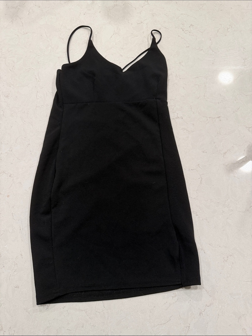 Nasty Gal Black Spaghetti Strap Mini Dress